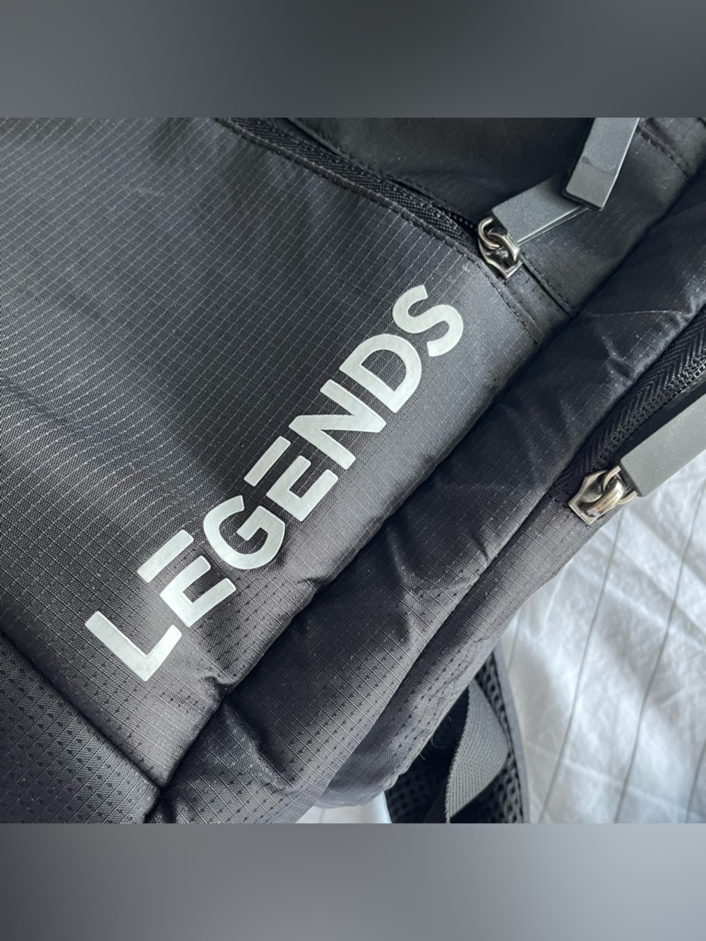 Legends workout active black backpack travel weekender laptop men’s - Picture 9 of 11